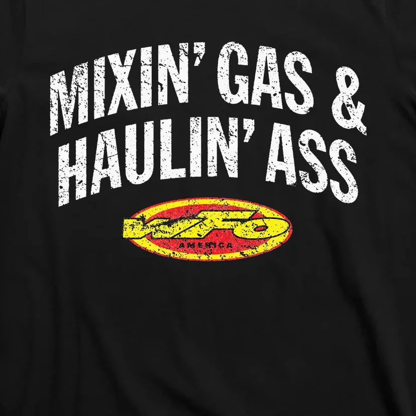 WFO Mixing Gas Hauling Ass Motocross Racer Dirt Bike Rider T-Shirt