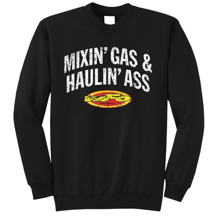 WFO Mixing Gas Hauling Ass Motocross Racer Dirt Bike Rider Tall Sweatshirt