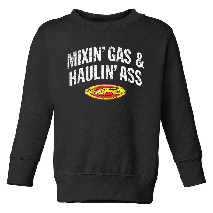 WFO Mixing Gas Hauling Ass Motocross Racer Dirt Bike Rider Toddler Sweatshirt