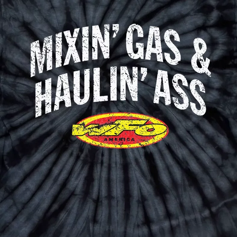 WFO Mixing Gas Hauling Ass Motocross Racer Dirt Bike Rider Tie-Dye T-Shirt