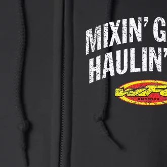 WFO Mixing Gas Hauling Ass Motocross Racer Dirt Bike Rider Full Zip Hoodie