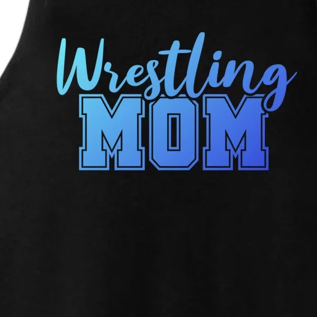 Wrestling Mom Gift Ladies Tri-Blend Wicking Tank