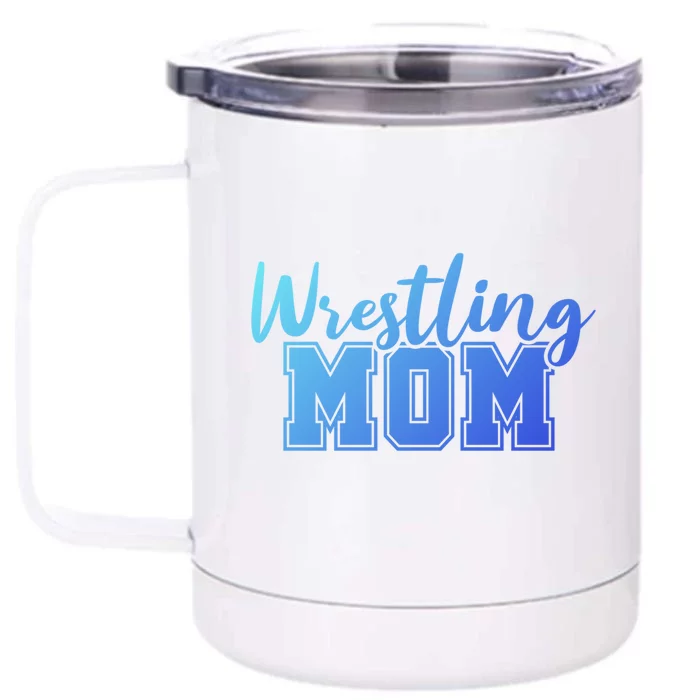 Wrestling Mom Gift Front & Back 12oz Stainless Steel Tumbler Cup