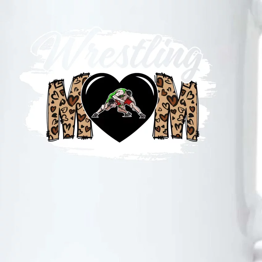 Wrestling Mom Game Day Outfit Funny Mother's Day For Mom Meaningful Gift Black Color Changing Mug