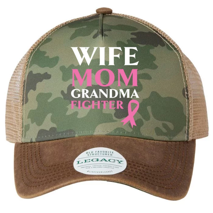 Wife Mom Grandma Fighter Breast Cancer Warrior Cool Gift Legacy Tie Dye Trucker Hat