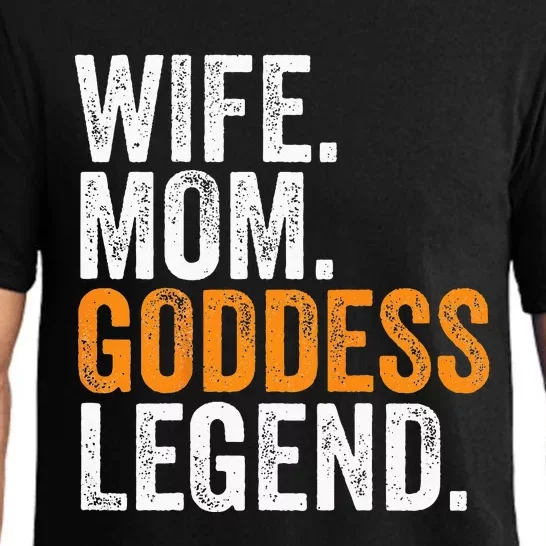 Wife Mom Goddess Legend Funny Occupation Office Pajama Set