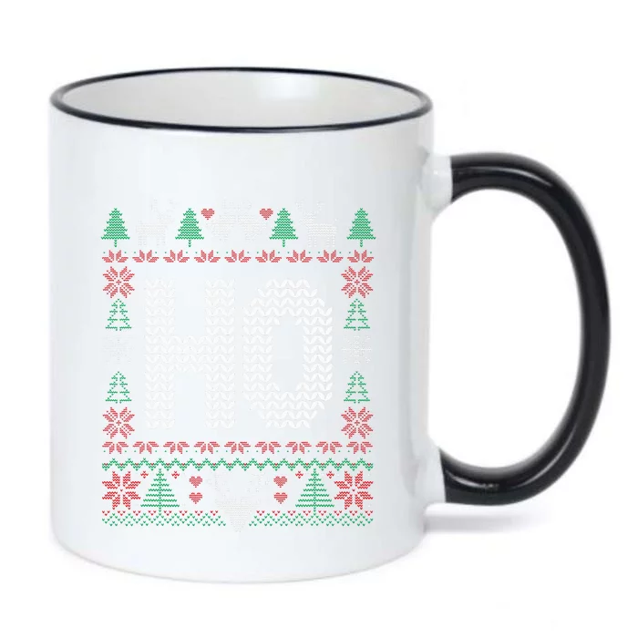 Where My HoS At Ho Matching Couple Christmas Ugly Black Color Changing Mug