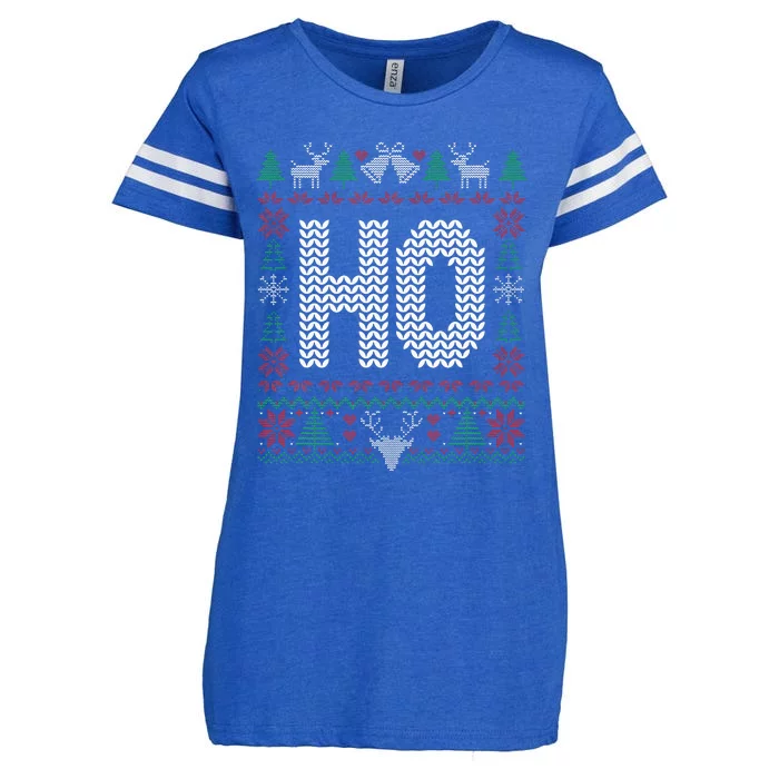 Where My HoS At Ho Matching Couple Christmas Ugly Enza Ladies Jersey Football T-Shirt