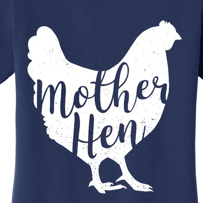 Wo Mother Hen Happy Mother's Day Cute Chicken Gift For Ladies VNeck Women's T-Shirt