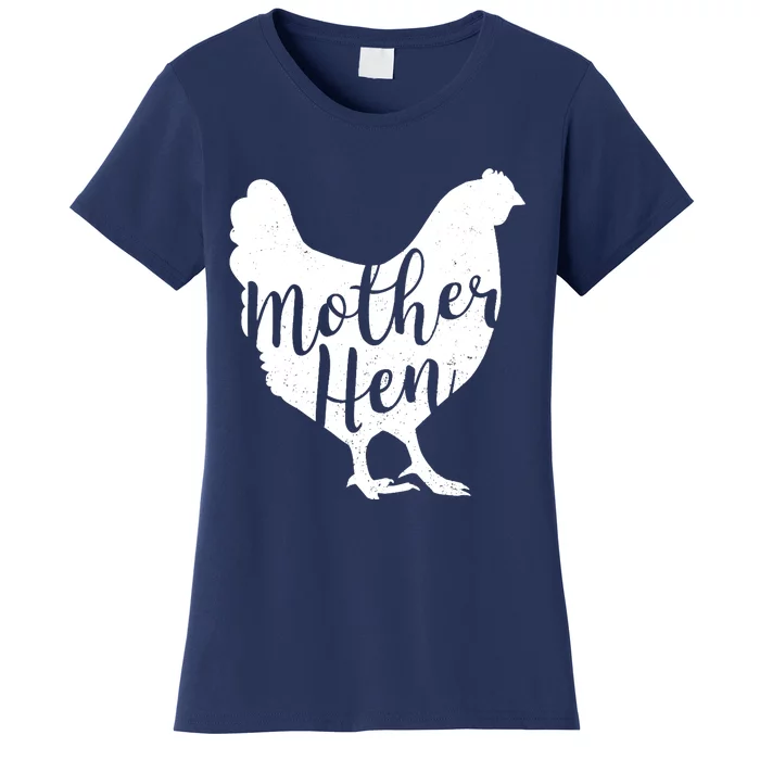 Wo Mother Hen Happy Mother's Day Cute Chicken Gift For Ladies VNeck Women's T-Shirt