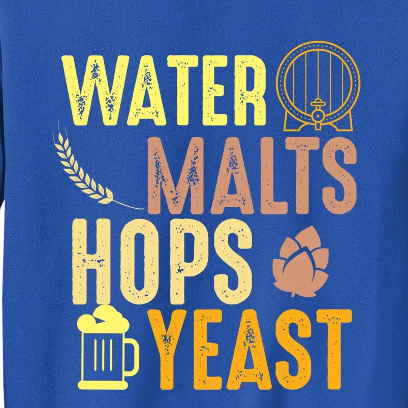 Water Malts Hops Yeast Beer Brewing Ingredients Gift Sweatshirt