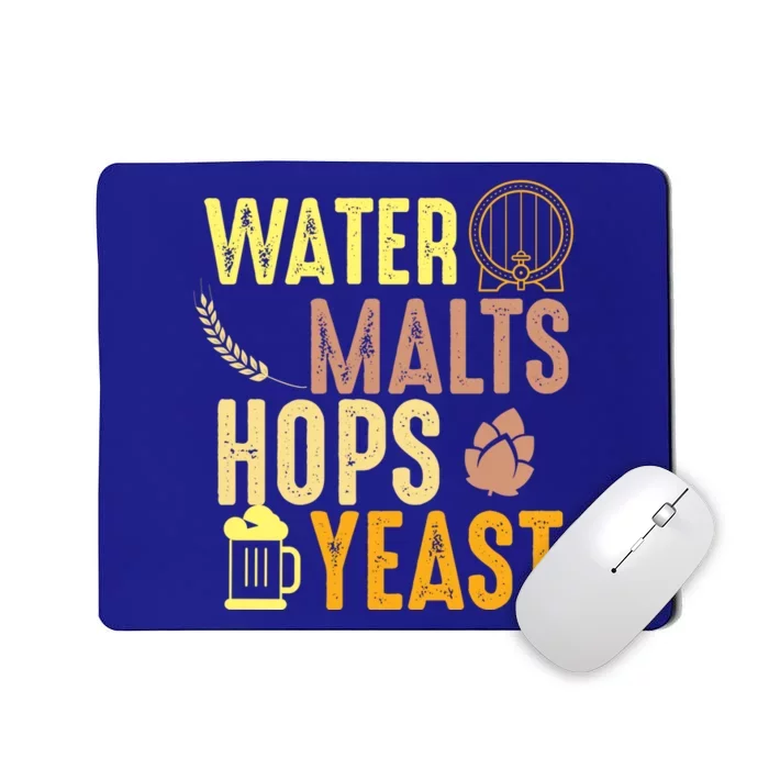 Water Malts Hops Yeast Beer Brewing Ingredients Gift Mousepad