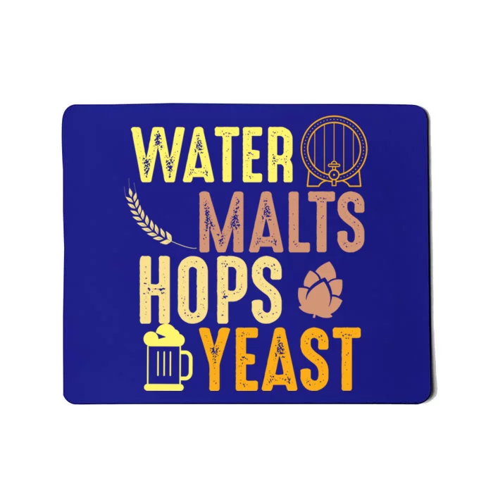 Water Malts Hops Yeast Beer Brewing Ingredients Gift Mousepad