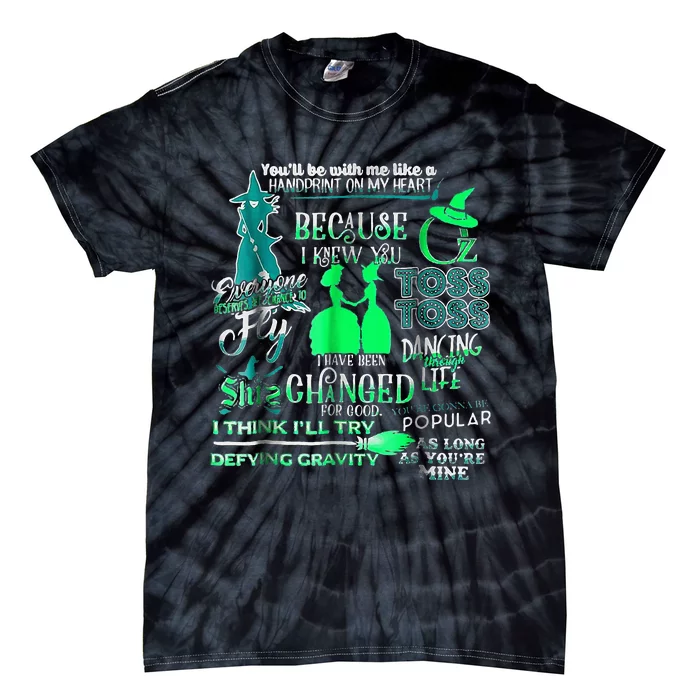 Wicked Musical Halloween Tie-Dye T-Shirt