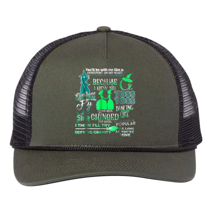 Wicked Musical Halloween Retro Rope Trucker Hat Cap