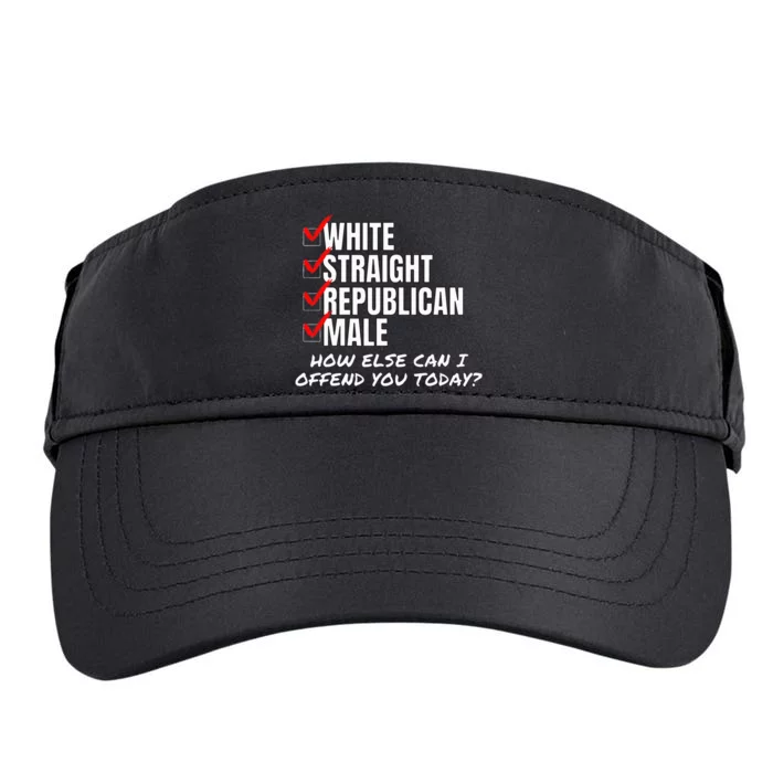 White Male How Can I Offend You Adult Drive Performance Visor