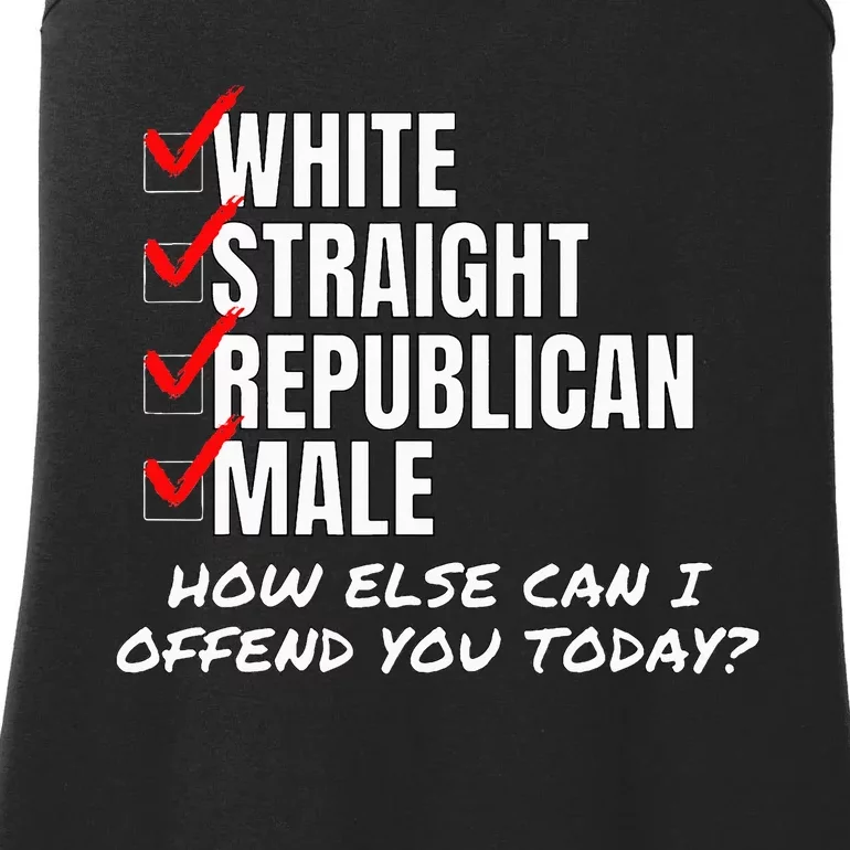 White Male How Can I Offend You Ladies Essential Tank