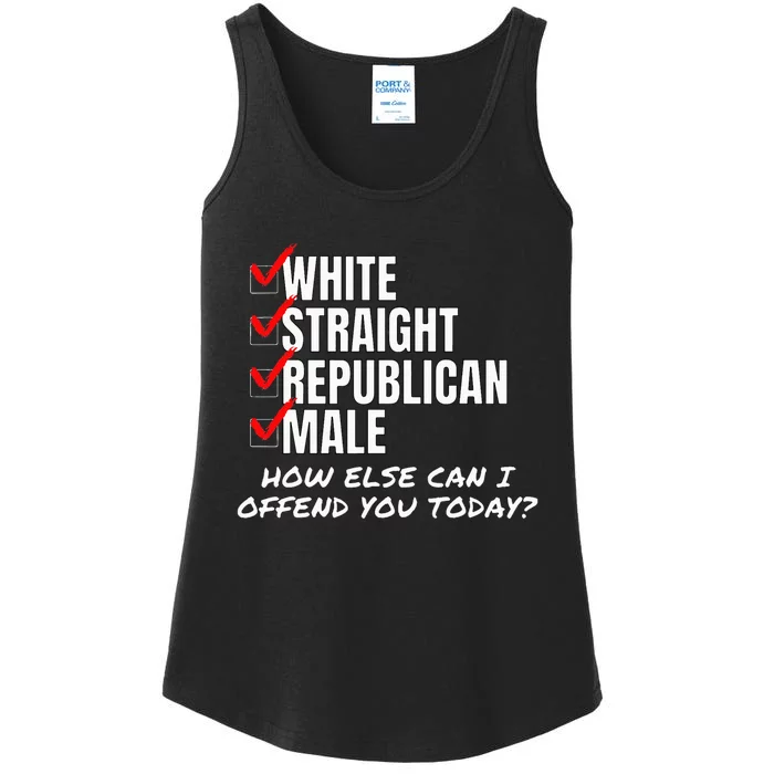 White Male How Can I Offend You Ladies Essential Tank