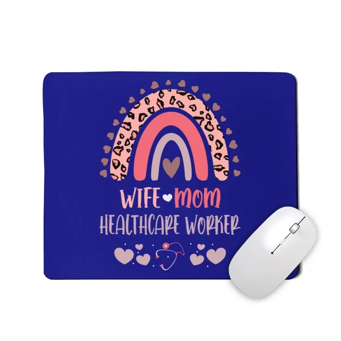 Wife Mom Healthcare Worker Strong As A Mother Nurse Mom Moth Great Gift Mousepad