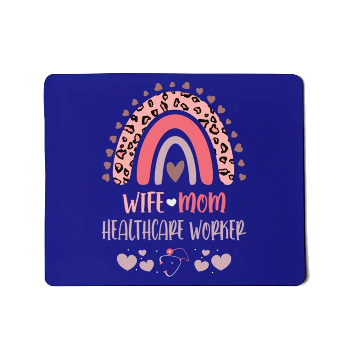 Wife Mom Healthcare Worker Strong As A Mother Nurse Mom Moth Great Gift Mousepad