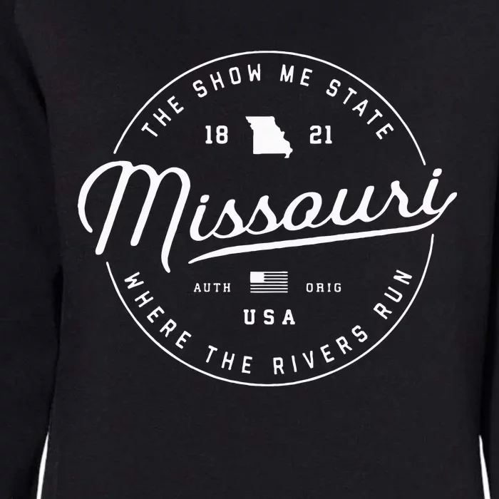 Warm Missouri Hoodie Badge Logo Hooded Womens California Wash Sweatshirt