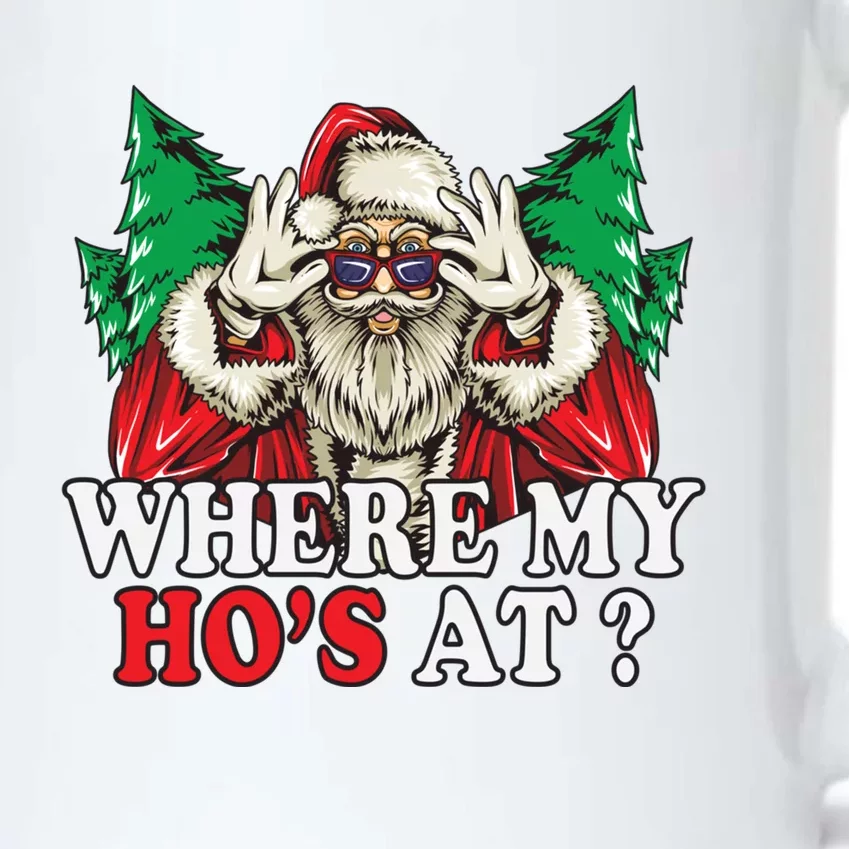 Where My Hos At Gift Black Color Changing Mug