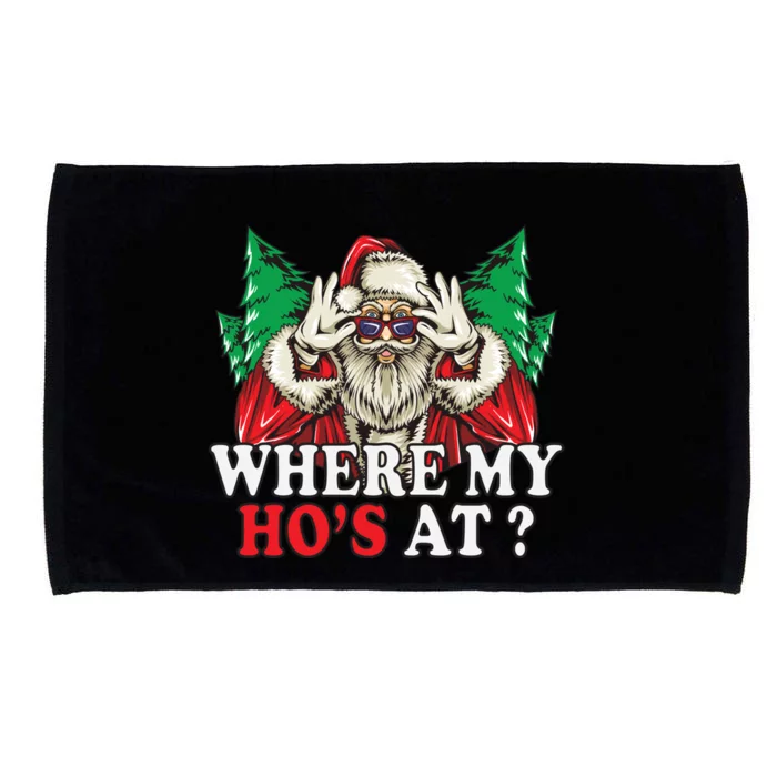 Where My Hos At Gift Microfiber Hand Towel