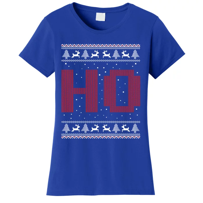 Where My HoS At Ho Matching Couple Santa Ugly Christmas Gift Women's T-Shirt