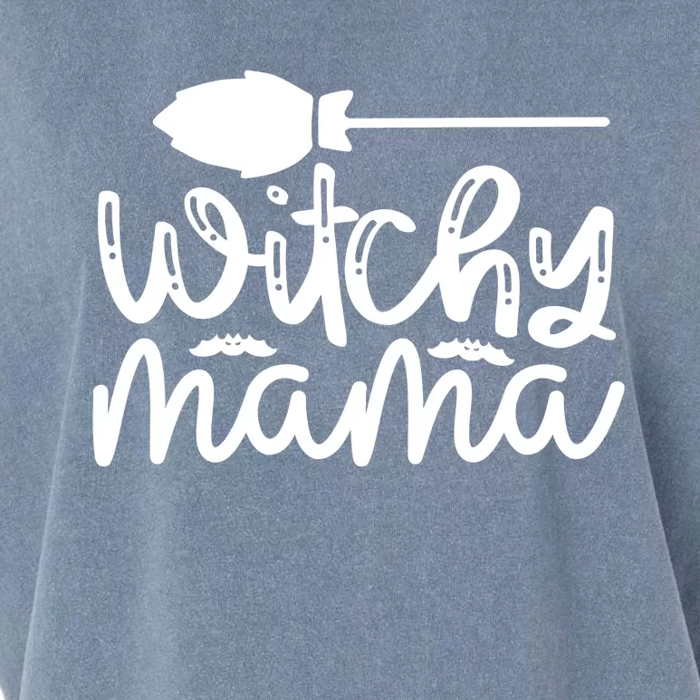 Witchy Mama Halloween Quote Garment-Dyed Women's Muscle Tee