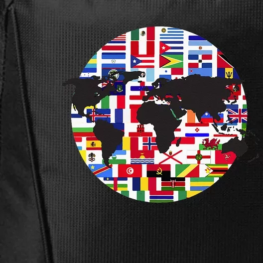 World Map International Country Flags Traveling World Flags City Backpack