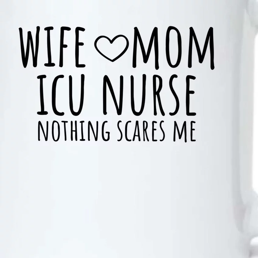 Wife Mom Icu Nurse Gift Black Color Changing Mug