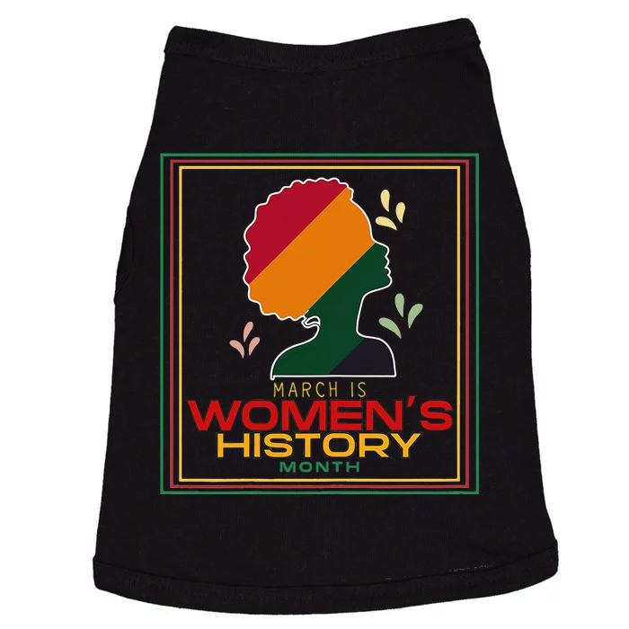 Wo March Is WOMEN'S HISTORY MONTH Doggie Tank