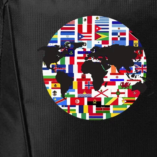 World Map International Country Flags Traveling World Flags City Backpack