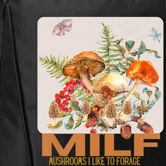 Women Mushrooms I Like To Forage City Backpack