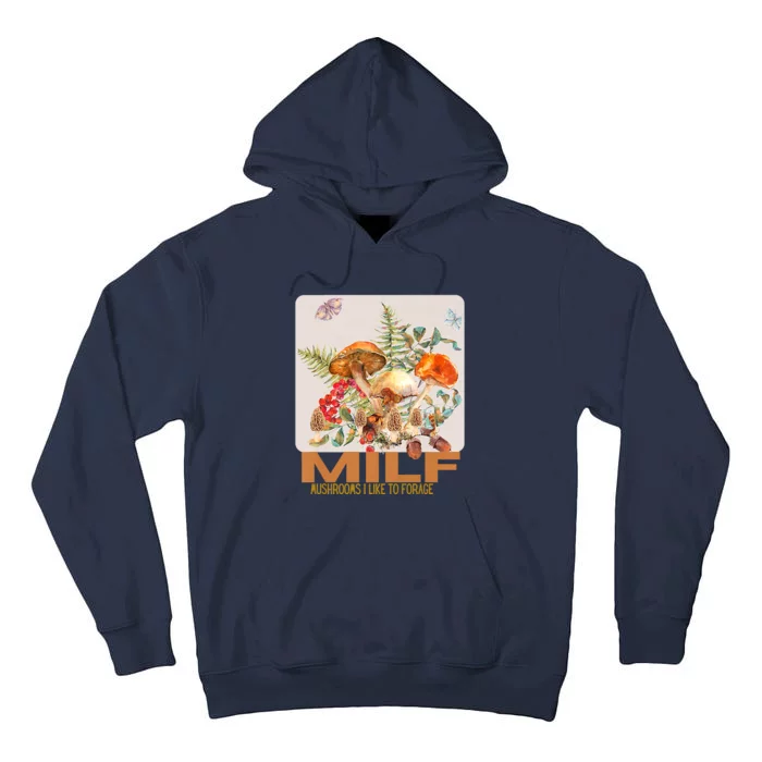 Women Mushrooms I Like To Forage Tall Hoodie