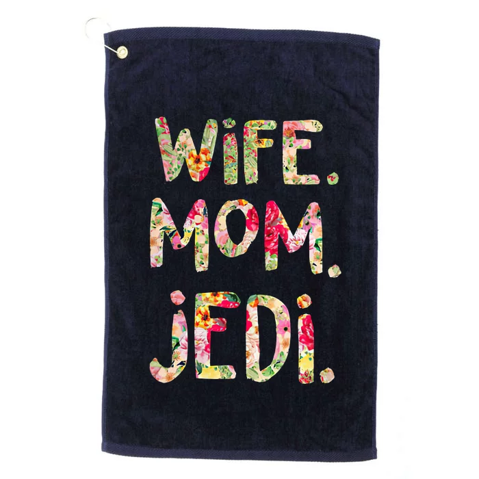 Wife Mom Jedi Platinum Collection Golf Towel