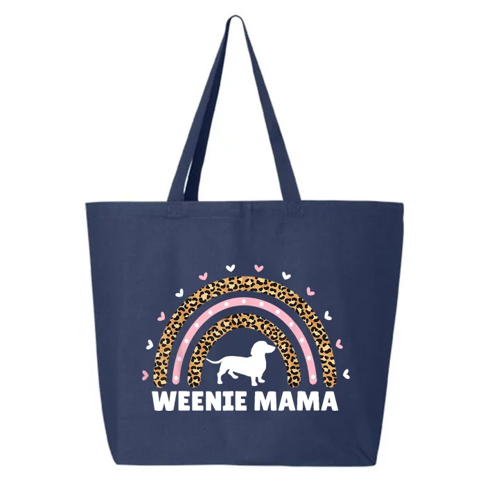 Weenie Mama Leopard Rainbow Dachshund Lover Gift 25L Jumbo Tote