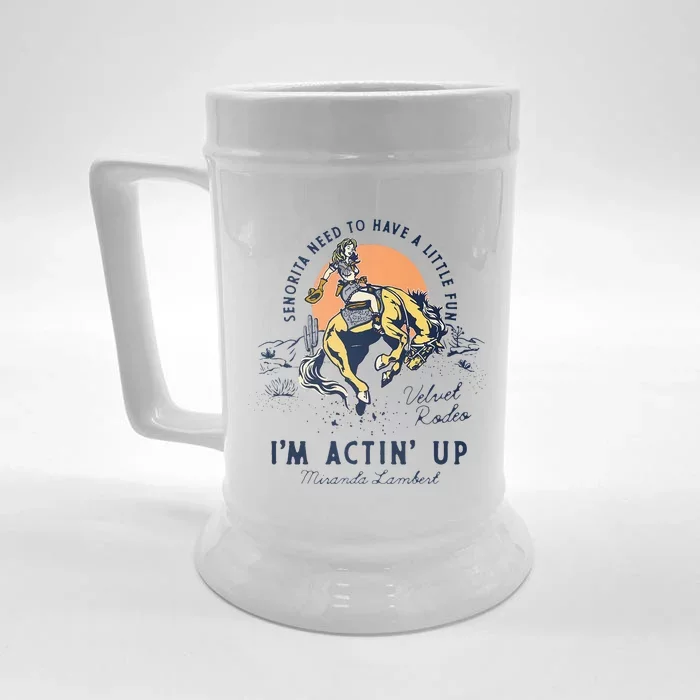 Wo Miranda Lambert Actin' Up Front & Back Beer Stein