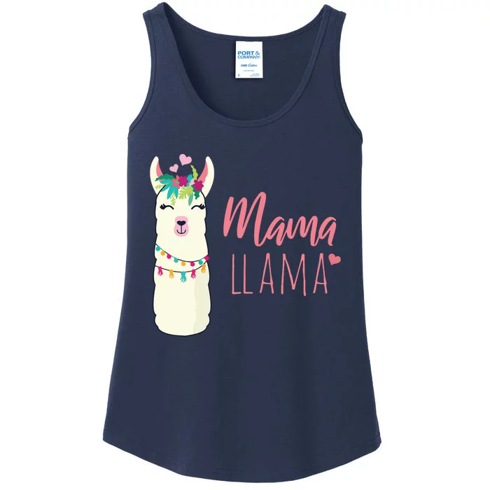 Womens Mama Llama Ladies Essential Tank