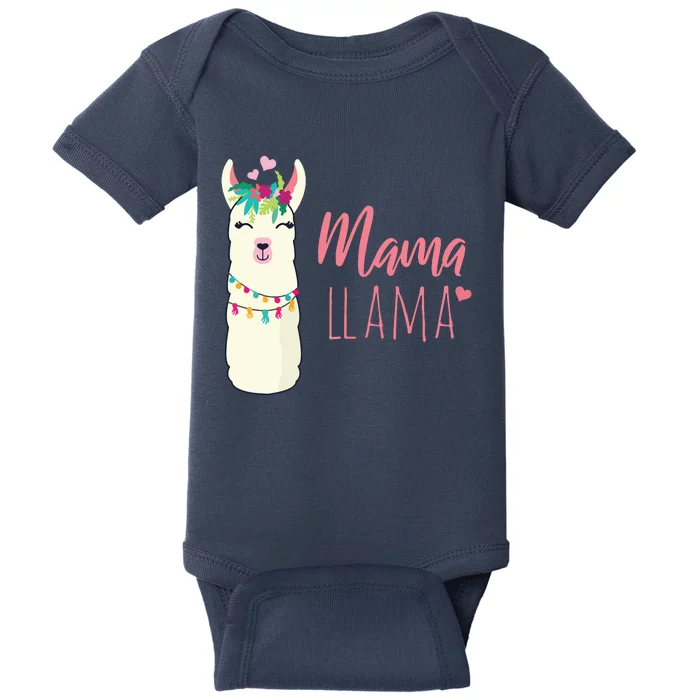 Womens Mama Llama Baby Bodysuit