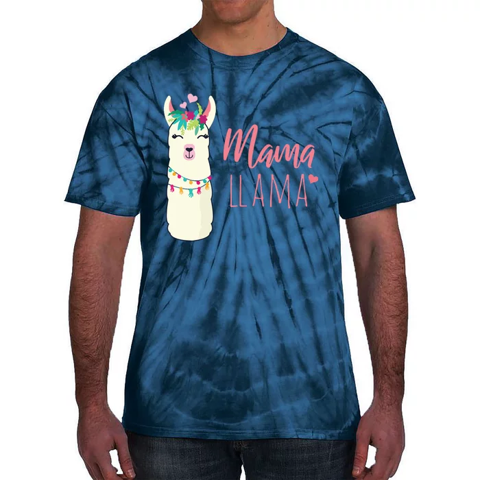 Womens Mama Llama Tie-Dye T-Shirt