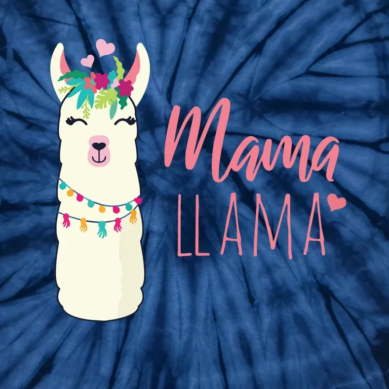 Womens Mama Llama Tie-Dye T-Shirt