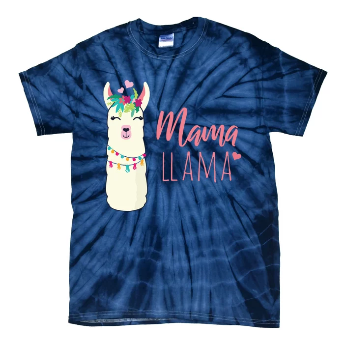 Womens Mama Llama Tie-Dye T-Shirt