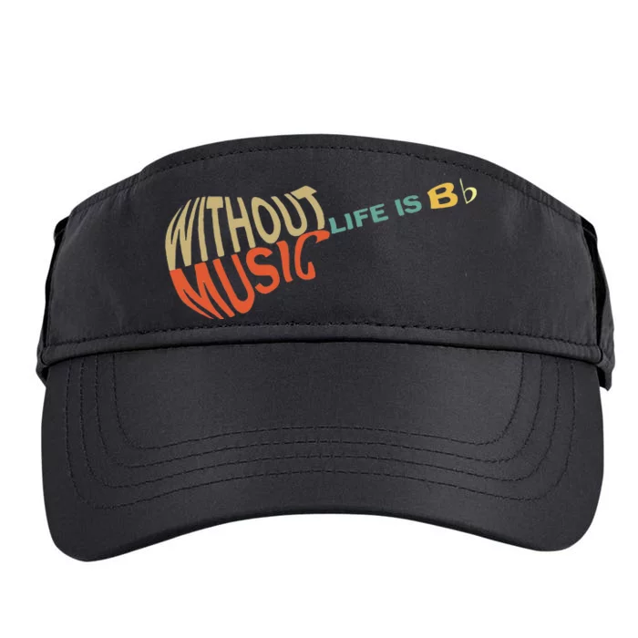 Without Music Life Would B Flat Music Guitar Adult Drive Performance Visor