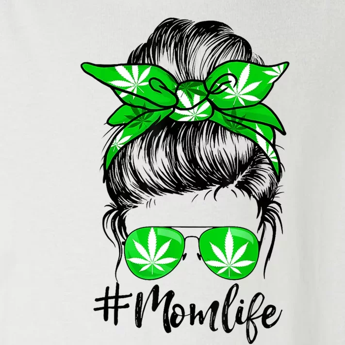 Weed Mom Life Smoker Pot Leaf Cannabis Marijuana Stoner 420 Toddler Long Sleeve Shirt