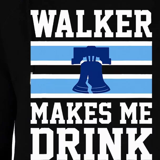 Walker Makes Me Drink Womens Funnel Neck Pullover Hood