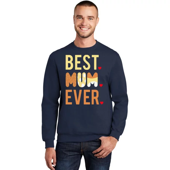 Women Mom Mothers Day Best Mom Ever Tall Sweatshirt