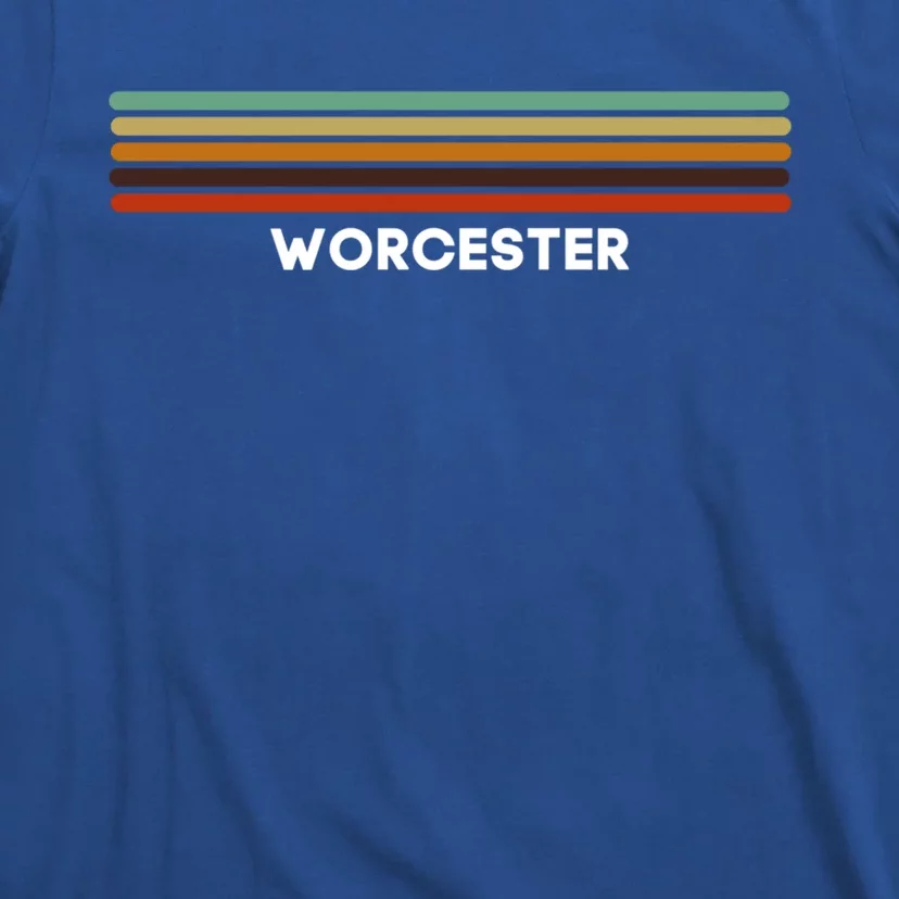 Worcester Massachusetts Ma Us Cities Of America Retro Gift T-Shirt