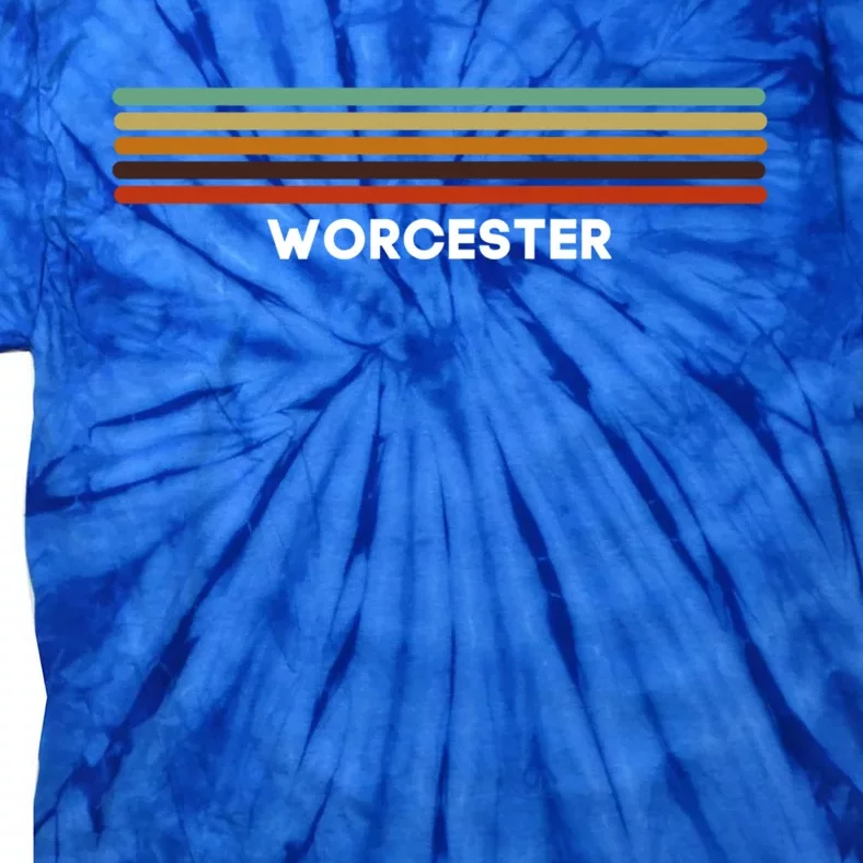 Worcester Massachusetts Ma Us Cities Of America Retro Gift Tie-Dye T-Shirt