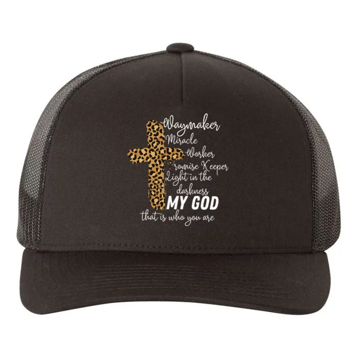 Way Maker Miracle Worker Promise Keeper Light Christian Yupoong Adult 5-Panel Trucker Hat